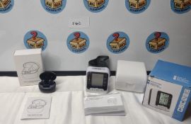 Job Lot Wireless Earbuds & Blood Pressure Monitor. Est £40