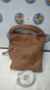 Women's Brown Weave Handbag & Purse. Est £15