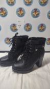 Women's Black Ankle Boots. Est £25
