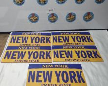 Job Lot New York License Plates. Est £40