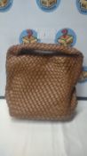 Women's Brown Weave Handbag & Purse. Est £15