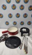 Fondue Pan & Accessories. Est £20