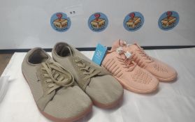 2 Pairs of Women's Shoes, Green & Pink. Est £40