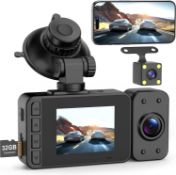 1080p Dashcam - 3 Camera Dashcam RRP £64.00 L3b