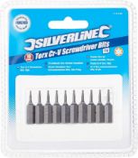 20 x Packs of 10 Torx Cr-V Screwdriver Bits