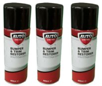 6 x Bumper and Trim Shine Restorer