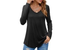 6 x Women T-Shirts Long Blouses Style Top Lb39