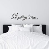 10 x I Love You More Wall Decorations RRP £17.99 ea