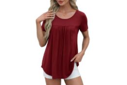 7 x Women's Cotton Tunic Tops T-Shirt Lb21