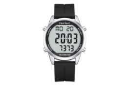 Pedometer Watch Black Smooth Strap RRP £36.99 L10a