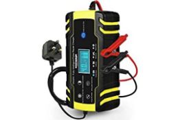Car Battery Charger, 12V/24V 8Amp Automatic Battery Charger L2b