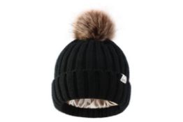 12 x Toddler Beanie Satin Lined Hats Lb5