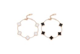 10 x 2 PCS Four-Leaf Clover Bracelets L14a