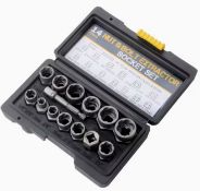 14 Pcs Set of Various Sizes of Impact Nut Extractors L1a