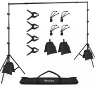 2.6 x 3 M / 8.5 x 10 FT P2.6 x 3 M / 8.5 x 10 FT Photo Video Studio Adjustable Backdrop L18a