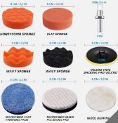 Car Polishing Pads For Drill: 36 Pack 3 Inch Polishers and Buffers Buffin L2b