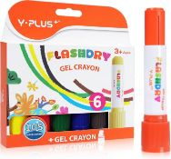 10 x Flashdry Tempera Paint Sticks For Toddler L17b