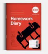 100 x Rhino Undated Homework Diaries RRP £156.00 L12c
