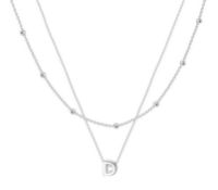 14 x Layered Initial Necklaces For Women Girls