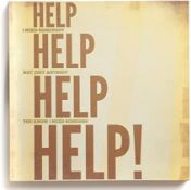 10 x Help Wall Art L10