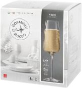 Bormioli Rocco - Uno Set of 6 Flutes