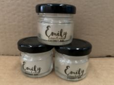 25 x 20g Emily Coconut Bay Victorian Candles L5B
