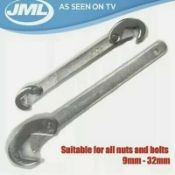 JML Universal Multi-Function Adjusting Grip Ratchet 9-32mm Spanner L1b
