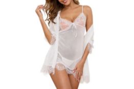 5 x Sexy Lingerie For Women (White) Lb23