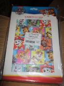 50 Packs of Paw Patrol Wrapping Paper Includes Gift Tag and Sheets RRP £3.99/unit - 50 Packs In L...