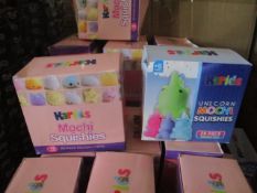 200 Pcs Assorted Design Squshy - All In Individual Bags (10 Boxes/20 Pcs Per Box)