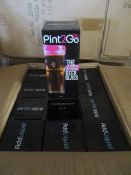 24 Pcs Brand New Novelty Pint Glass Hydration Glass With Retail Display Packaging - RRP £8.99/uni...