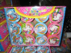 100 Pcs Assorted Design Unicorn Slinky Spring