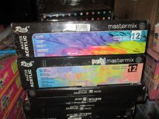 10 Pcs Assorted Metallic and Pastel Large Size Super Quality Paints Sets