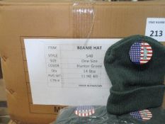 100 Pcs Brand New Beanie Hat - Adult Size - 100 Pcs In Lot RRP £3.99/each