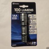 10 Pcs - 100 Lumens Metal Body Super Bright Active Products Torch With Batteries