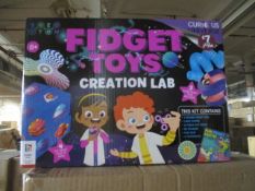 6 Pcs Large Size Fidget Lab Game - With Assorted Fidgets/Make Your Own Set Craft Brand New and Se...