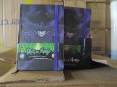 20 Pcs Rick and Morthy Premium Quality Hardback Notebook In Retail Display Unit - RRP £7.99/unit