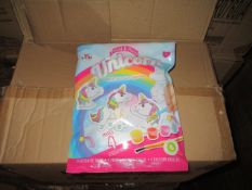 100 Pcs Brand New Unicorn Paint Your Own Mould Set - With Paints and Brush