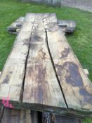 Hardwood Timber Air Dried Sweet English Chestnut Slab / Table Top