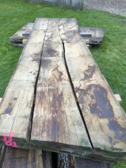 Hardwood Timber Air Dried Sweet English Chestnut Slab / Table Top
