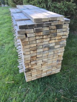 140x Hardwood Sawn English Oak Timber Rails