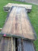 Hardwood Timber Air Dried Sweet English Chestnut Slab / Table Top