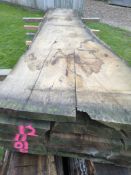 Hardwood Timber Air Dried Sweet English Chestnut Slab / Table Top