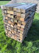 70x Air Dried Oak & Softwood Timber Posts