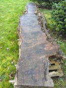 Hardwood Air Dried Sawn Pippy Oak Waney Edge / Live Edge Table Top