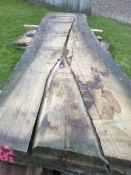 Hardwood Timber Air Dried Sweet English Chestnut Slab / Table Top