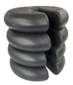 4 pack 20cm x 5cm BLACK HDPE GAZEBO LEG WEIGHT SET