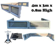 INFLATABLE DOG FENCE. 4x3x0.8M