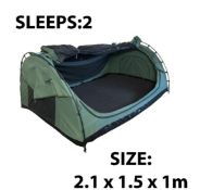 SWAG TENT. DOUBLE ALUMINIUM. AIRMATTRESS