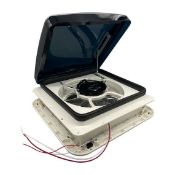 28cm 12v x 18w CARAVAN / MOTORHOME THREE SPEED MANUAL ROOF VENT